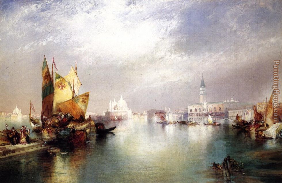 The Splendor of Venice painting - Thomas Moran The Splendor of Venice art painting